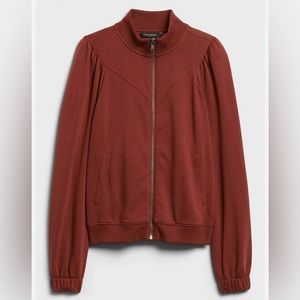 Banana Republic Factory Rust Full Zip Sweatshirt, Size Medium